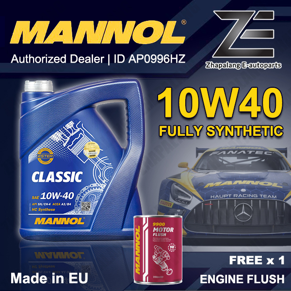 Original MANNOL 7501 Classic 10w40 Semi Synthetic Engine Oil 4L HC Synthese MN7501